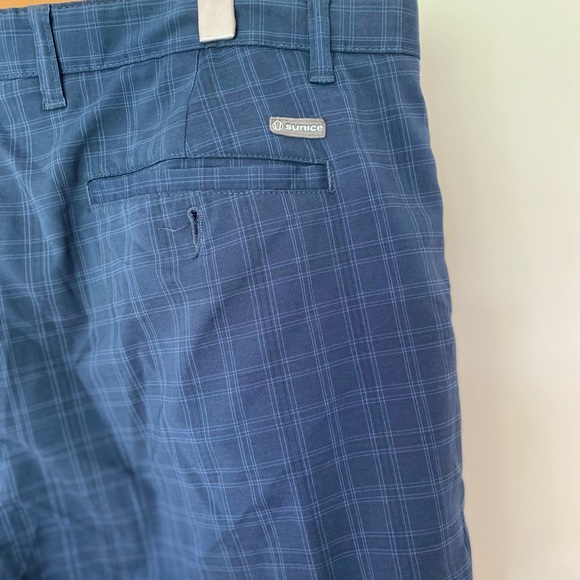 Sunice Navy Plaid Golf Shorts - Picture 5 of 6